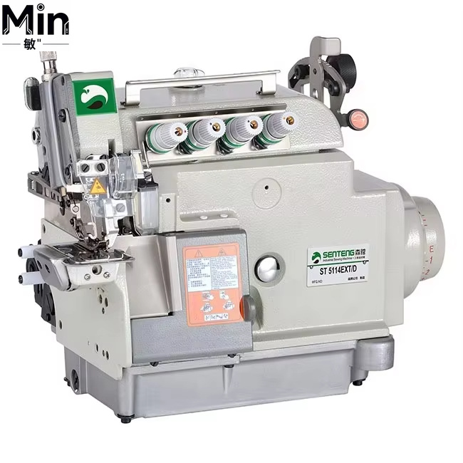 Sewing Machine In Textile - ST 5114EXT/D 新型ダイレクトドライブシリンダーベッド4本糸オーバーロックミシン 上下送り可変速 繊維用
