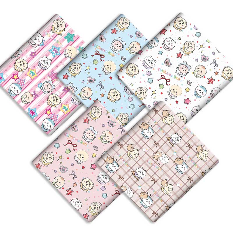 Sewing Textiles - 漫画ポリエステル生地 140x50cm 綿生地 パッチワーク生地 子供用ホームテキスタイル 縫製人形ドレス