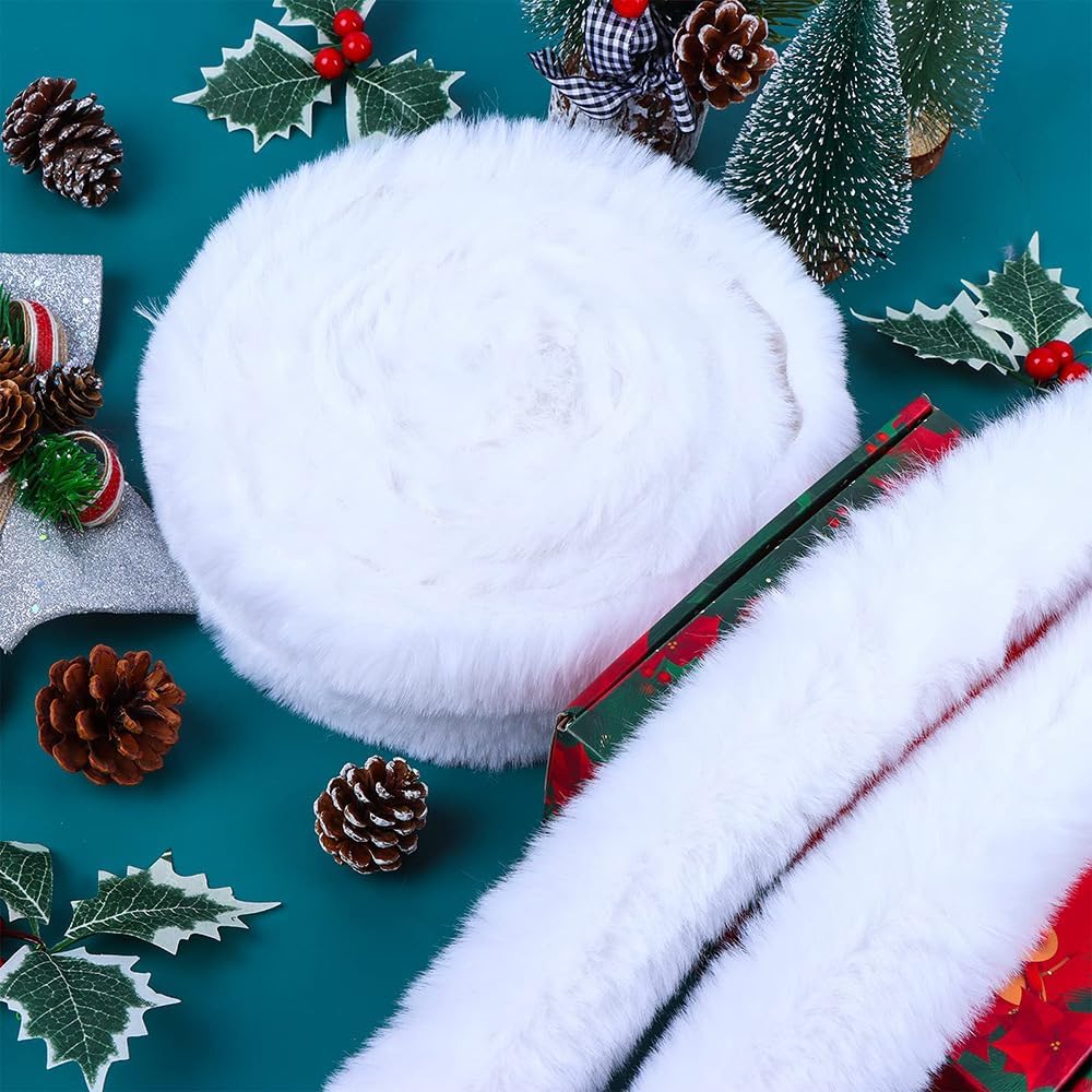 Is Sewing Textile Art - フェイクファーリボンミンクウールストリップ、手工芸品アクセサリー、人工工芸品、クリスマスパーティー縫製の装飾