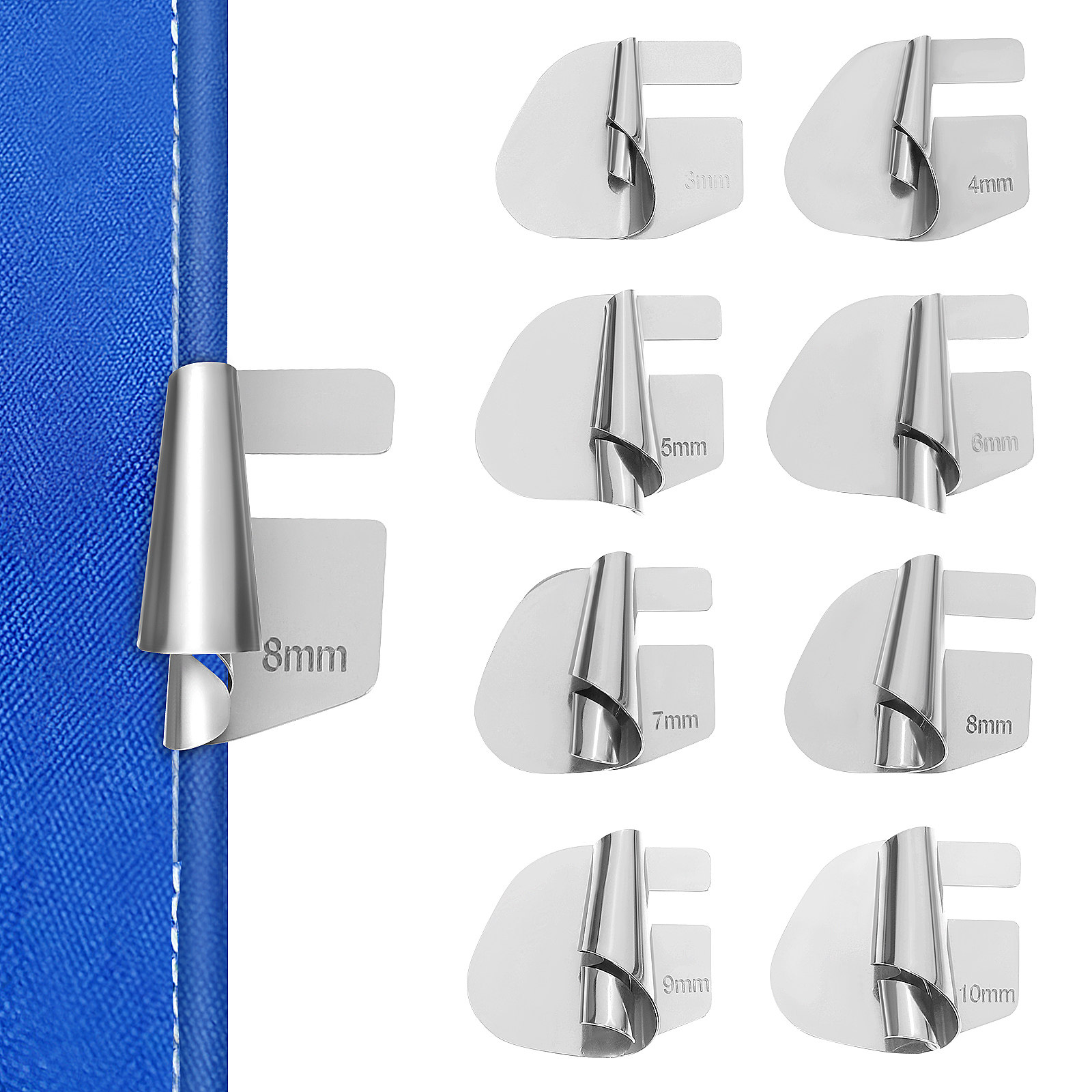 Sewing Roll - ミシン用ロールヘマーフット1セット ステンレス製プレッサーフットセット 複数サイズ 磨かれた表面 使いやすい