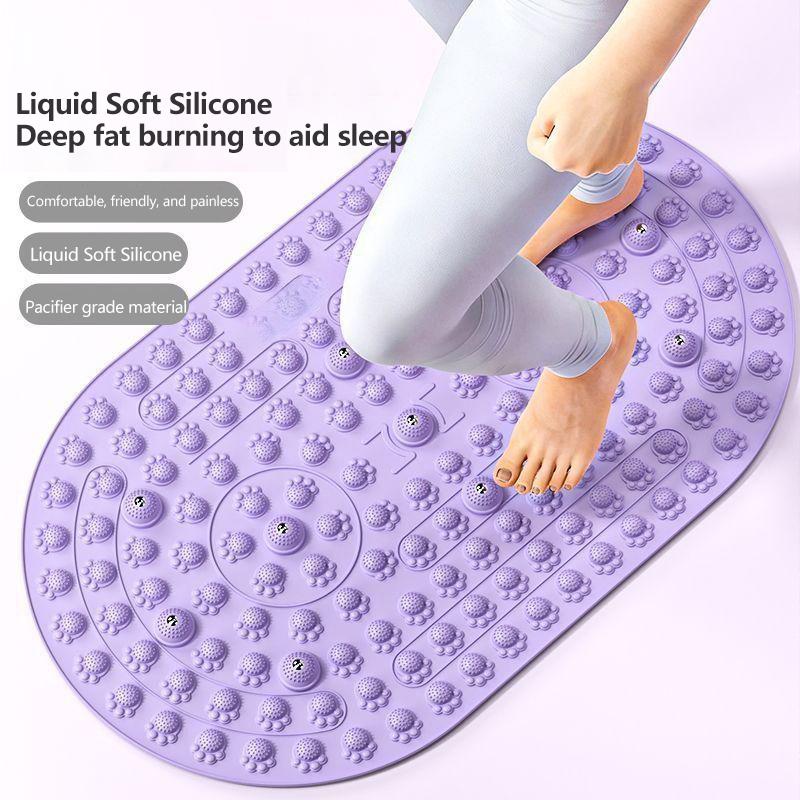 Gripper Foot Walking - 新しいフットマッサージ指圧マット、滑り止め防水リフレクソロジーウォーキングパッド、家庭用浴室用
