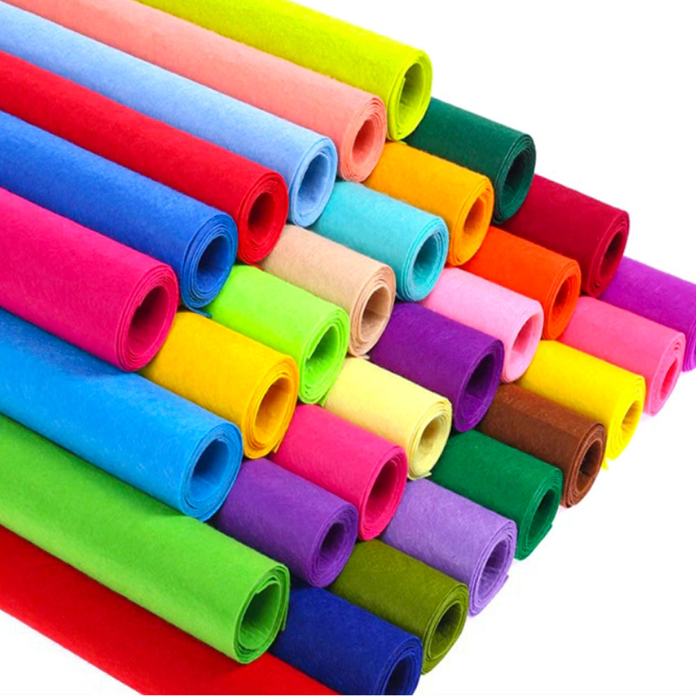 Is Sewing A Textile Craft - DIYクラフト用ハードフェルト生地シート、不織布、縫製人形、クリスマス子供クラフト、パッチワーク、学校プロジェクト、装飾アソートカラー