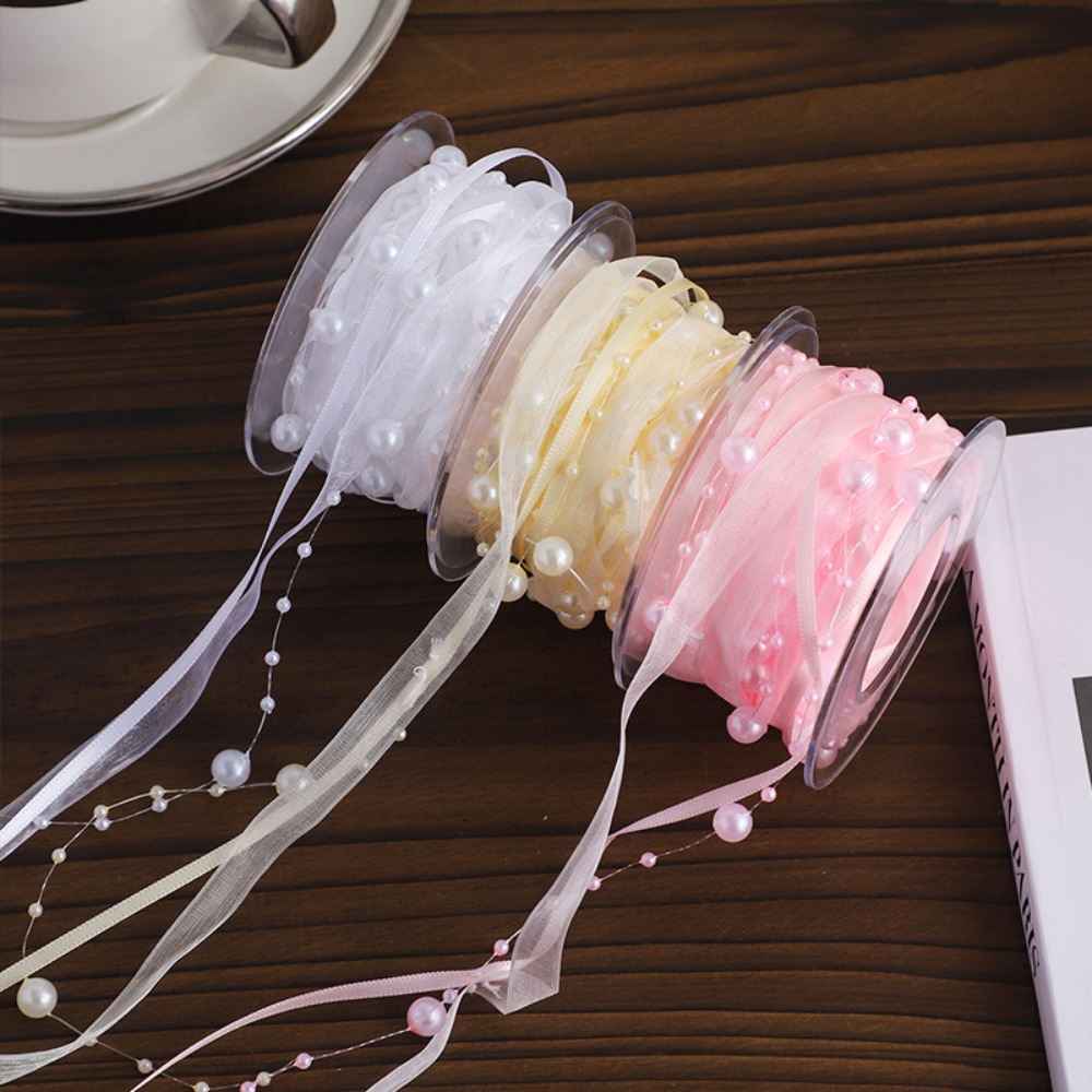 1 ロール 4.5 メートルビーズ糸ビーズパール花屋材料パー - Sewing Roll のレビューと価格