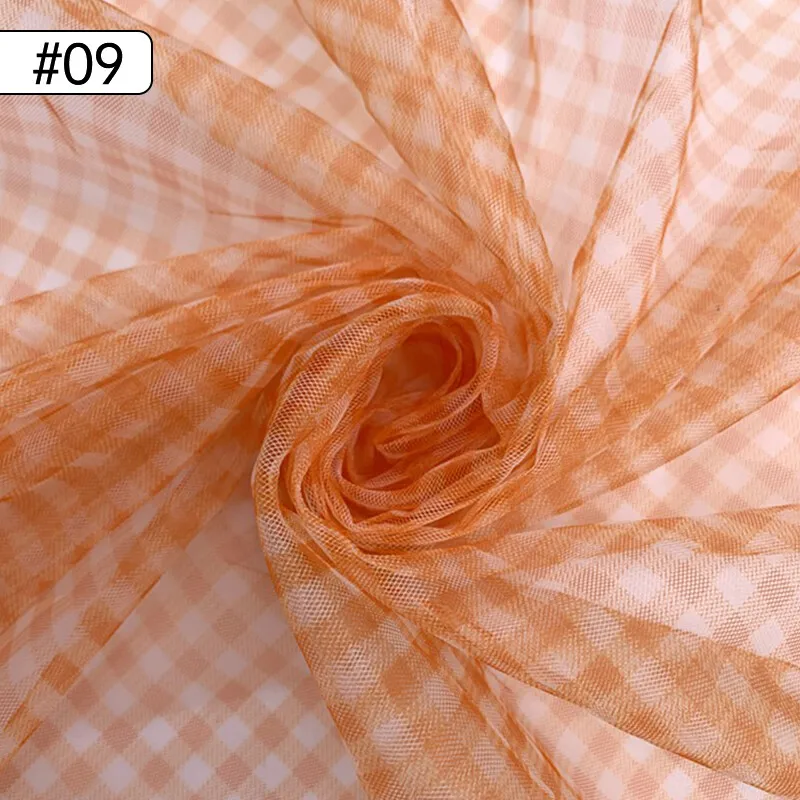 90 × 150 センチメートルチェックメッシュ生地透明ドレ - Is Sewing A Textile Craft のレビューと価格