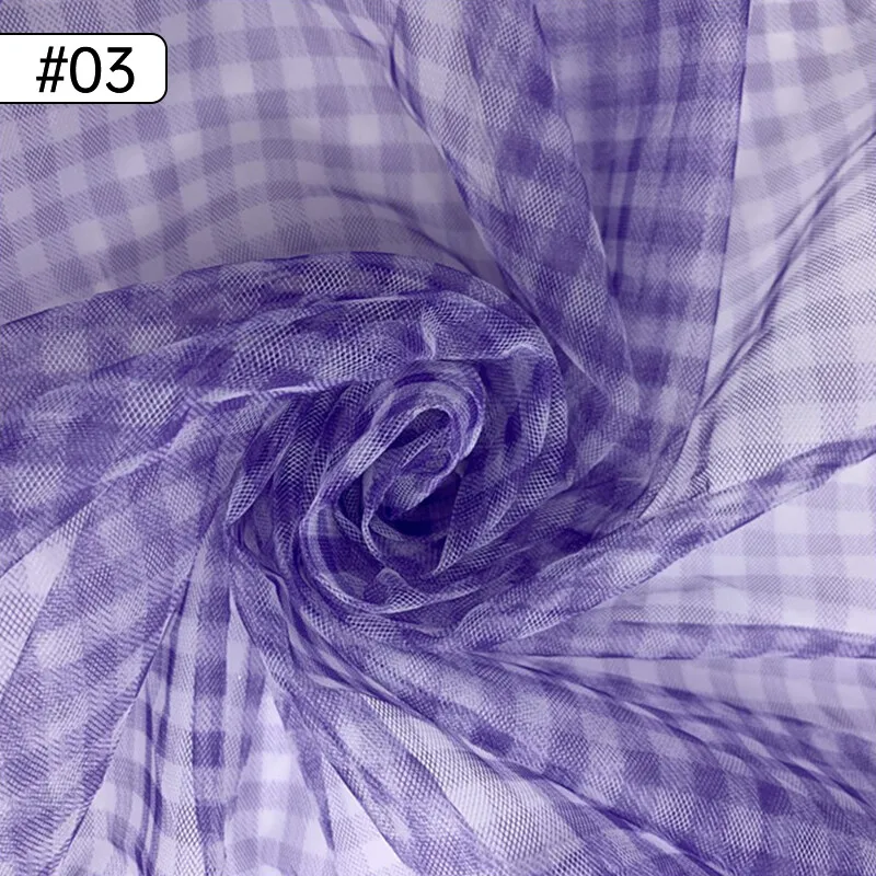 90 × 150 センチメートルチェックメッシュ生地透明ドレ - Is Sewing A Textile Craft のレビューと価格