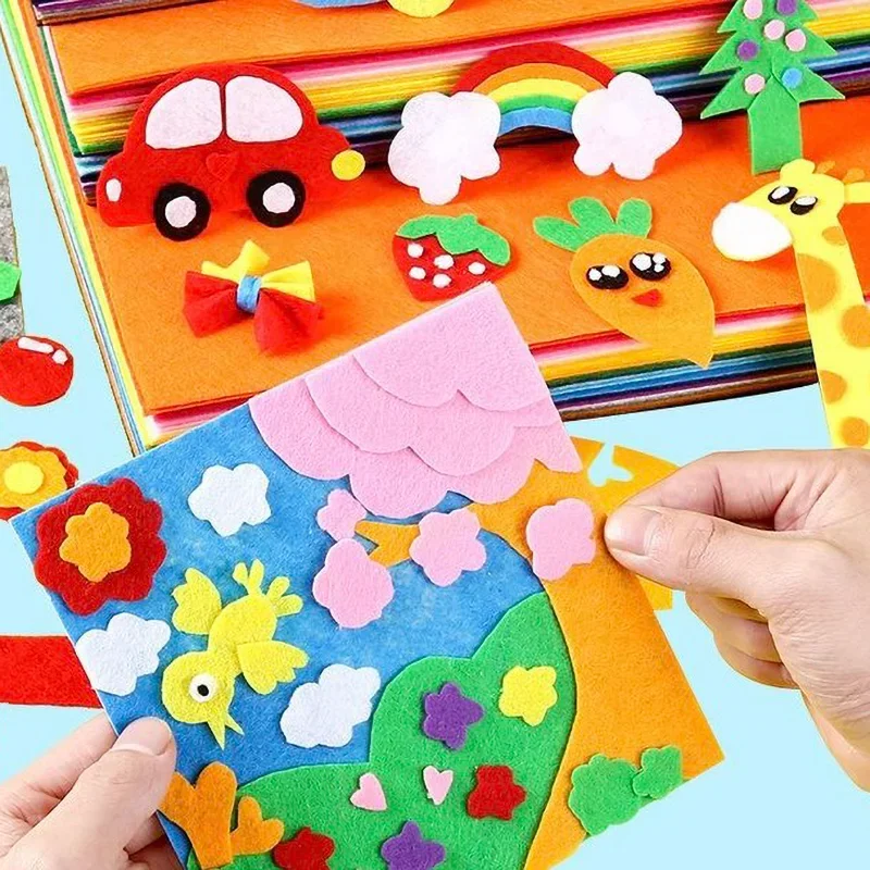フェルト生地シートアソートカラー不織布フェルト正方形子供のた - Is Sewing A Textile Craft のレビューと価格