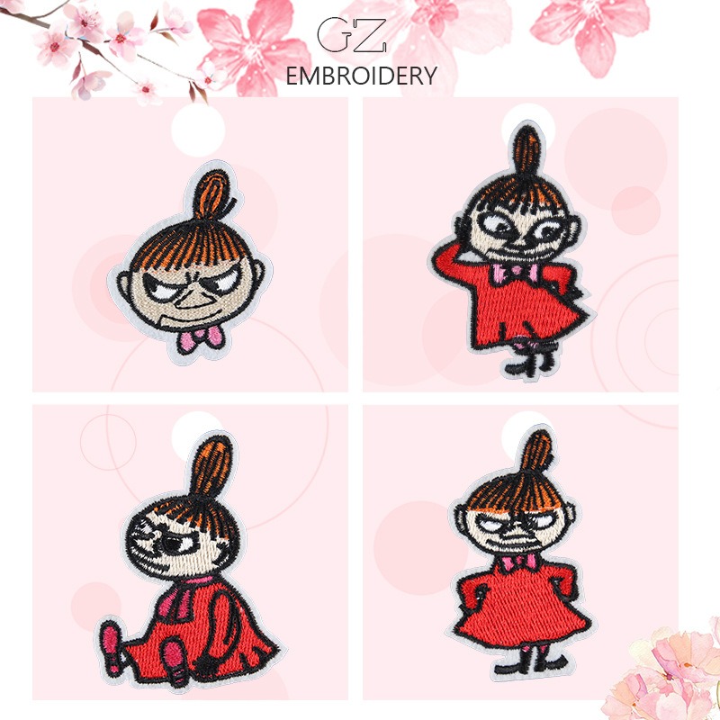 ムーミンかわいい漫画刺繍パッチ DIY 装飾アイロン接着アッ - Iron On Patch のレビューと価格