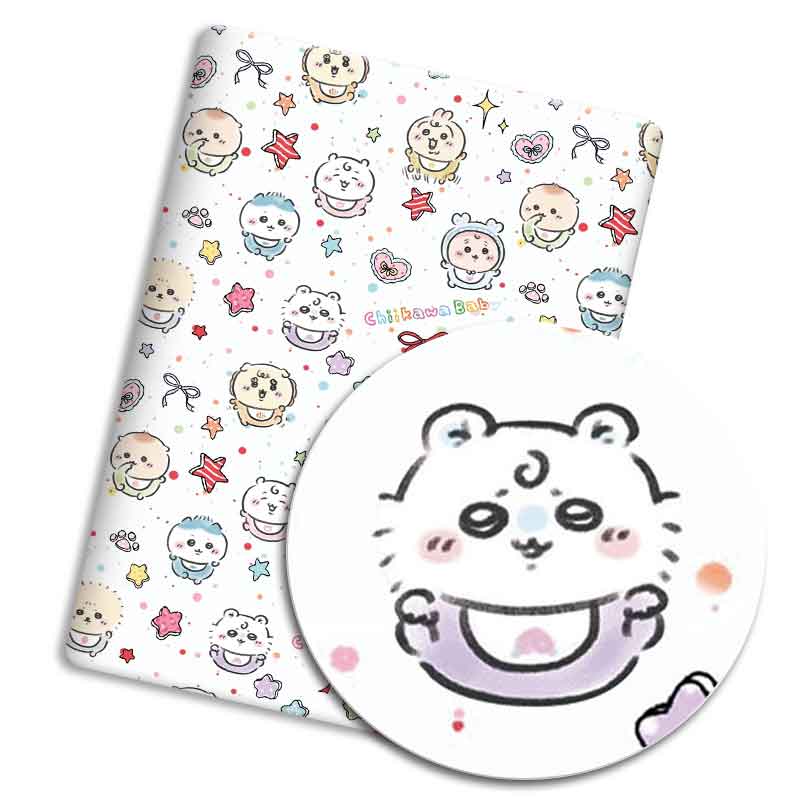 漫画ポリエステル生地 140x50cm 綿生地 パッチワーク - Sewing Textiles のレビューと価格