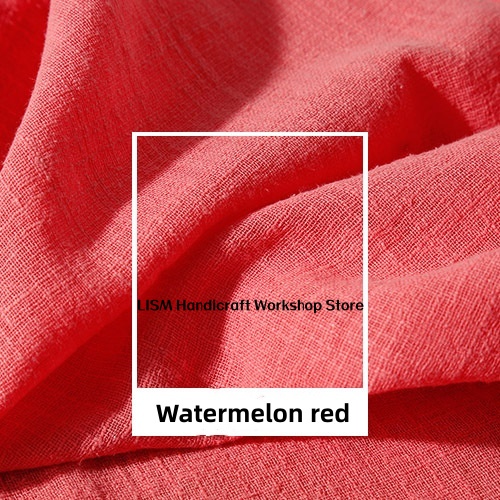 天然洗浄リネン生地複数色ソフトしわ加工生地女性服ホームテキス - Sewing Textiles のレビューと価格