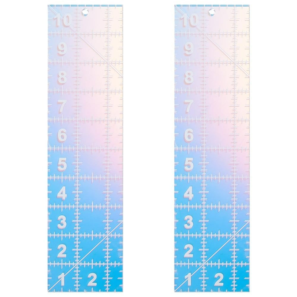 2 個キルティングアクリルテンプレートまばゆい色キルティング - Textile Sewing Patterns のレビューと価格