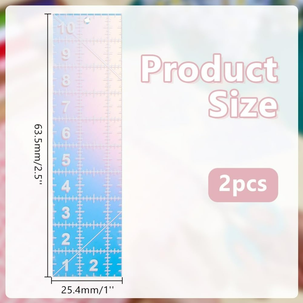 2 個キルティングアクリルテンプレートまばゆい色キルティング - Textile Sewing Patterns のレビューと価格