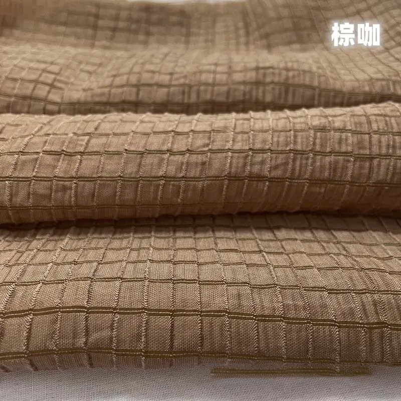 クリームイエローの市松模様の生地、柔らかく通気性のあるテキス - Is Sewing A Textile Craft のレビューと価格