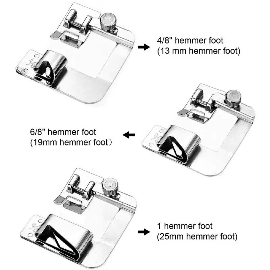 1個-3個入り 13/19/25mm 国内製ミシン用押さえ金 - Sewing Roll のレビューと価格