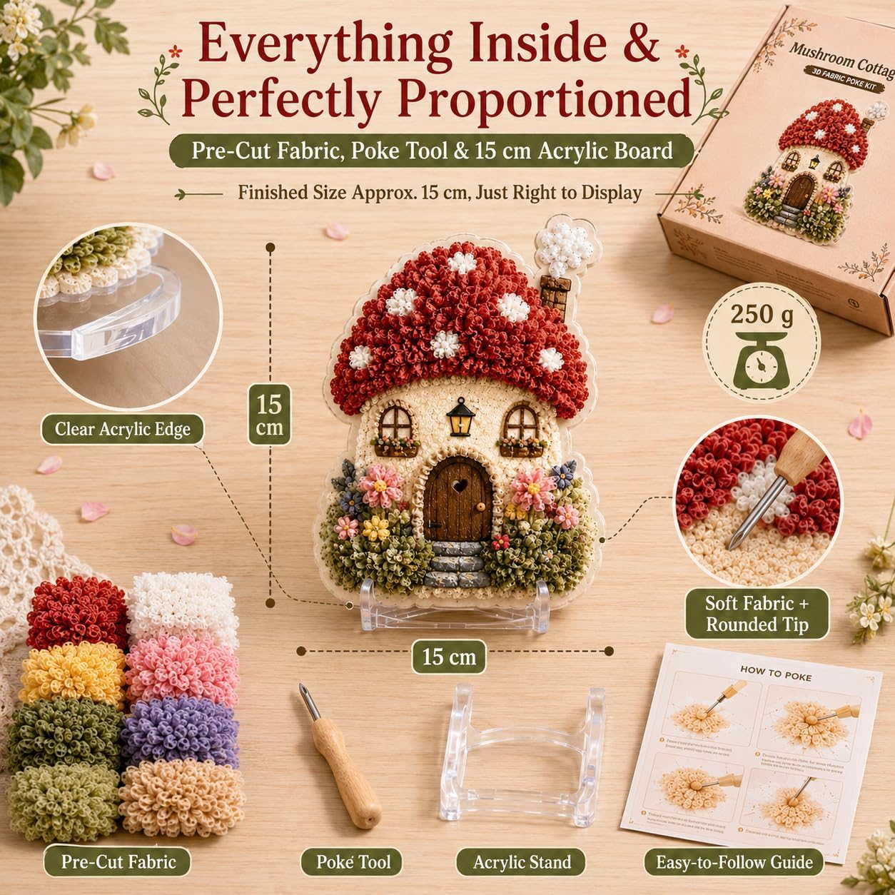 DIY 3Dファブリックポケアートキット　風変わりなパンプキ - Is Sewing Textile Art のレビューと価格