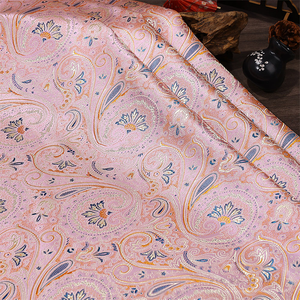 50 × 75 センチメートルスパイラル花柄ジャカードブロケ - Sewing Textiles のレビューと価格