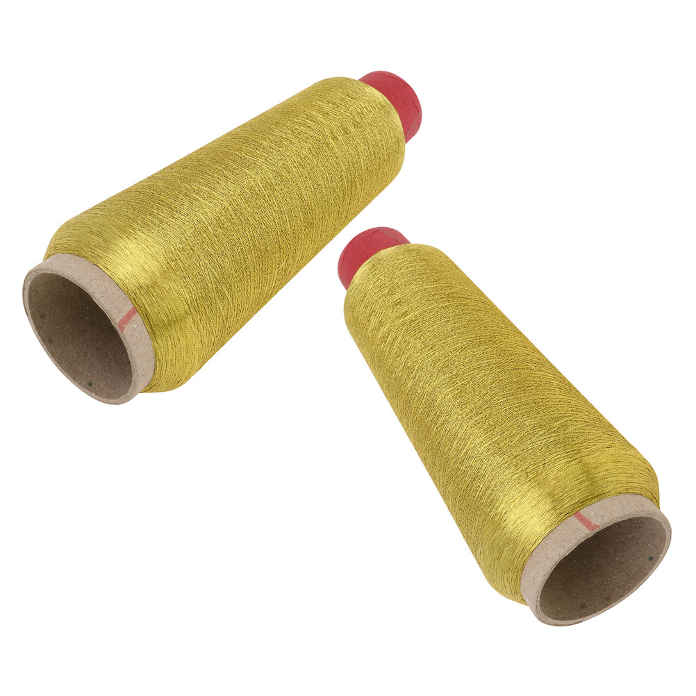 2ロールのミシン刺繍糸 反射性グリッターメタリックゴールド糸 - Sewing Roll のレビューと価格