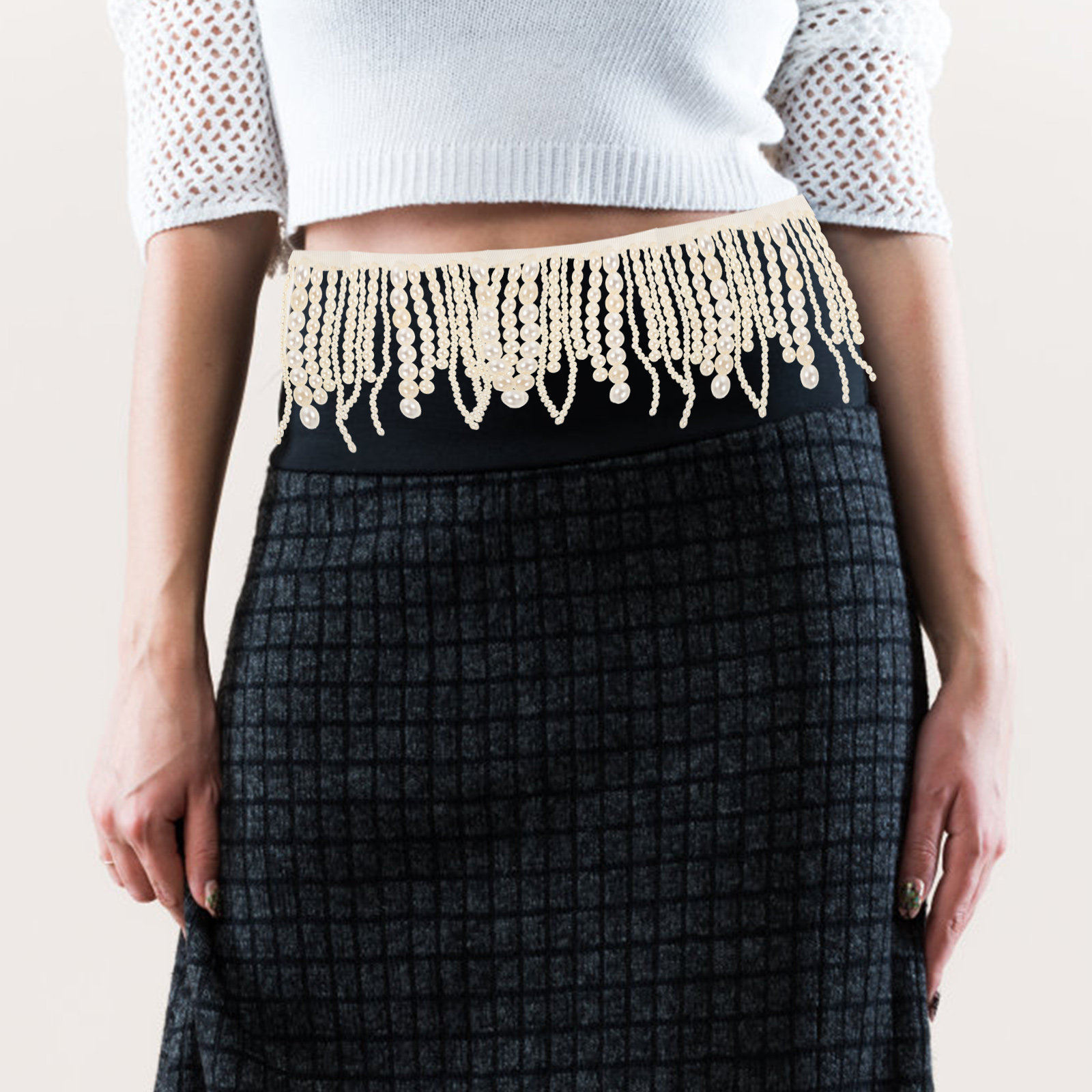 衣類用パールトリム、繊細なパールタッセルフリンジ、明るい装飾 - Sewing Textiles のレビューと価格
