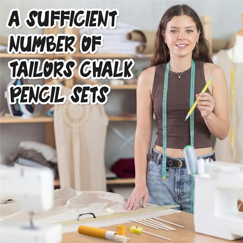 白い詰め替え式ファブリックマーカーと裁縫用チョークペンシルの - Tailor Chalk Marker のレビューと価格