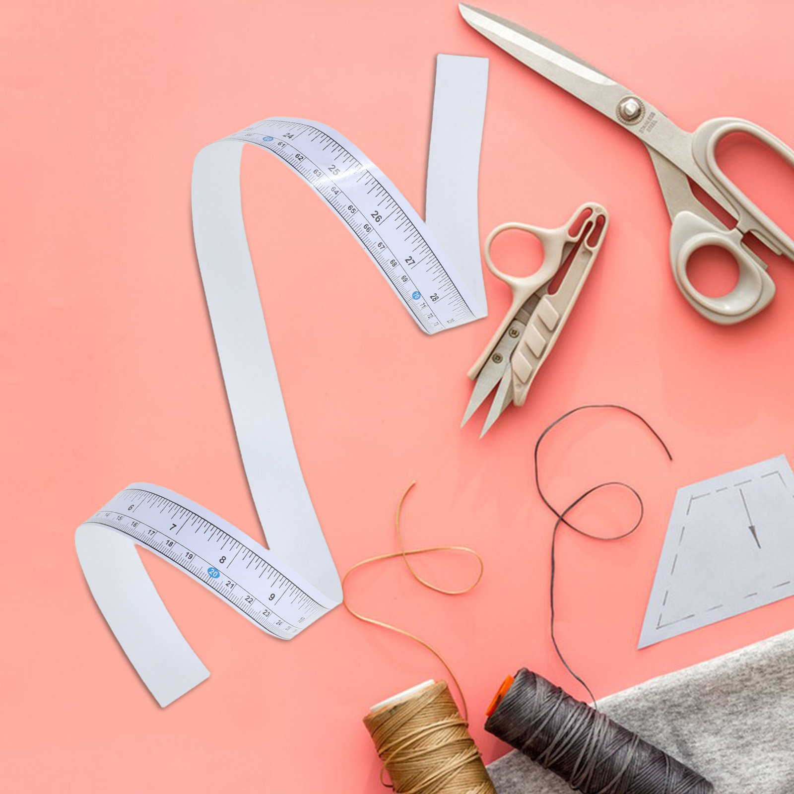 10個入り工業用ミシンテーブル定規テープ、剥がして貼る粘着式 - Sewing Garments のレビューと価格