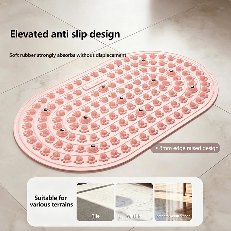 新しいフットマッサージ指圧マット、滑り止め防水リフレクソロジ - Gripper Foot Walking のレビューと価格