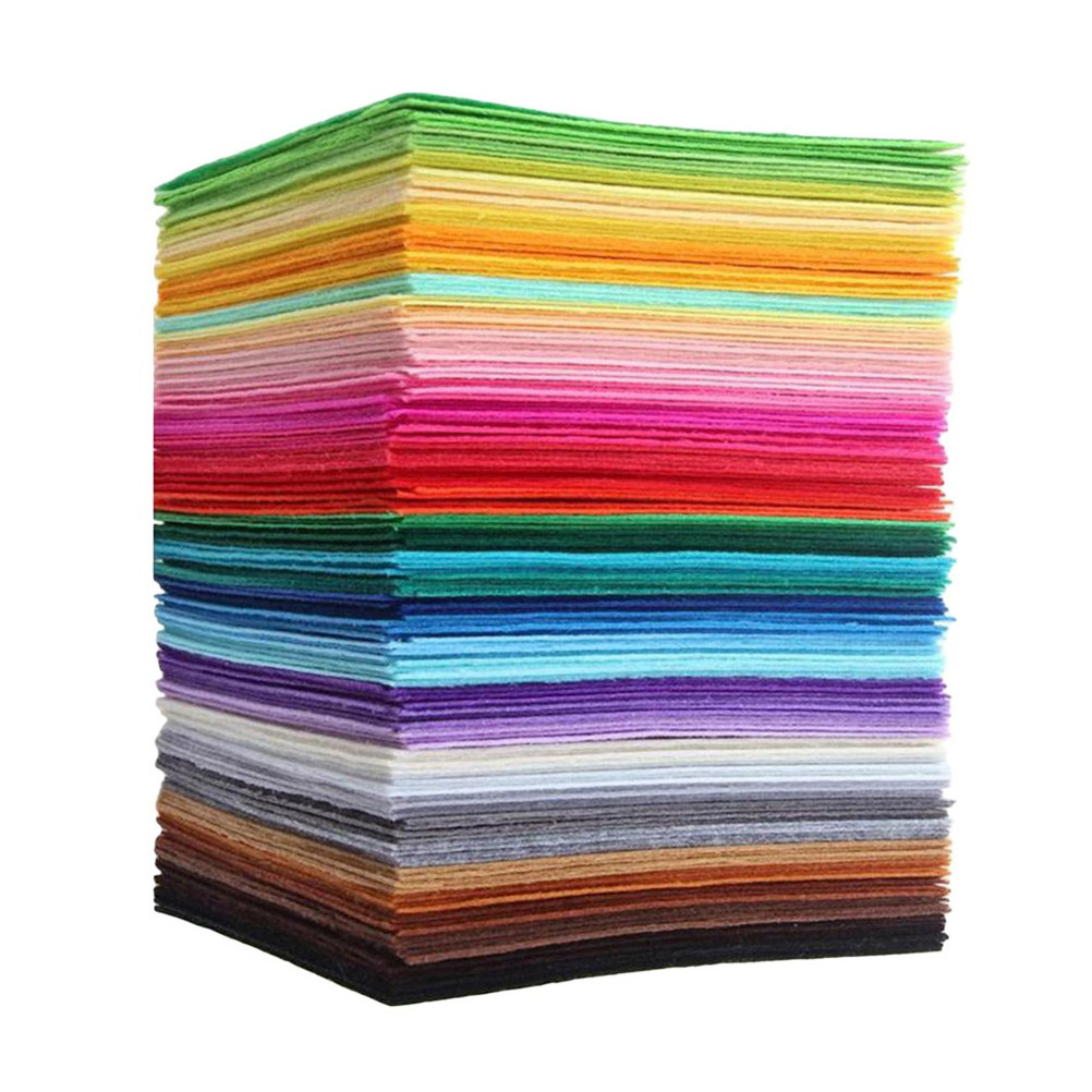 40枚入りカラフルな不織布シート 15x15cm 多用途DI - Is Sewing Textile Art のレビューと価格