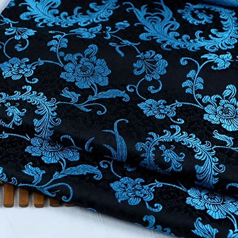 3Dブルーフェニックステールブロケード生地 — 衣類、DIY - Sewing Garments のレビューと価格