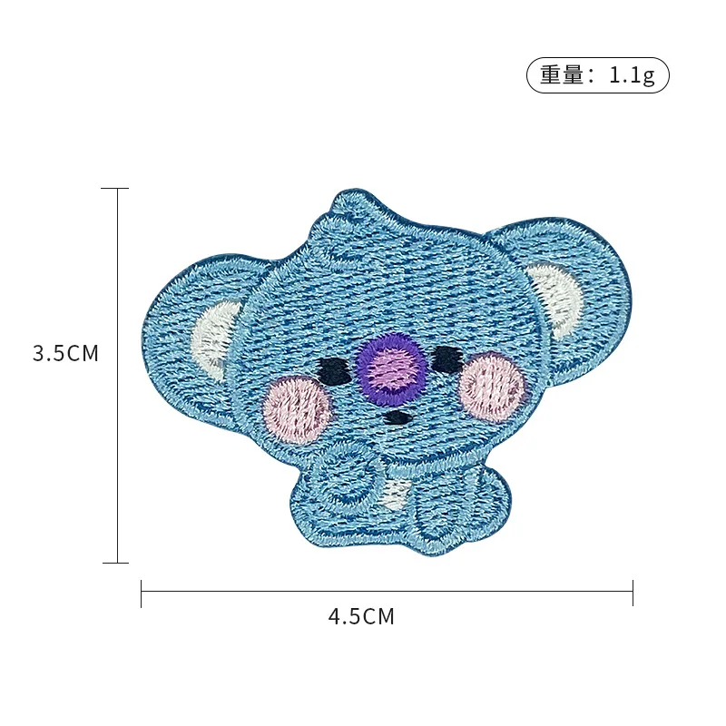 LINE FRIENDS BT21 全キャラクター刺繍入り粘 - Iron On Patch のレビューと価格