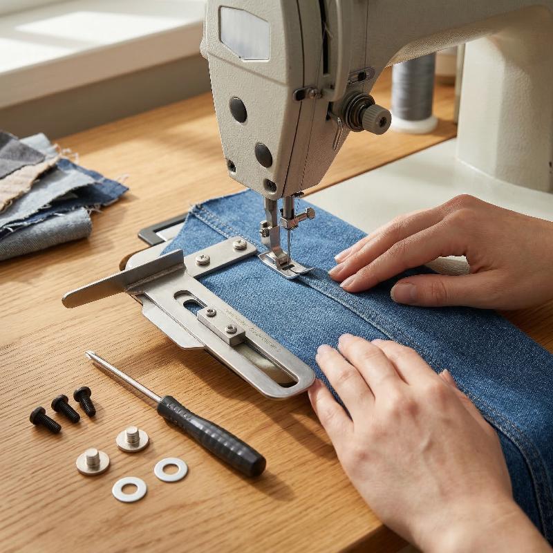 工業用ミシン用三針五本糸ジグザグフットセット、大規模繊維製造 - Sewing Textiles のレビューと価格