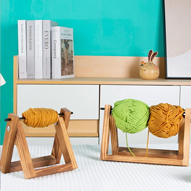 木製糸巻きホルダー1個、編み物やかぎ針編み用の木製糸オーガナ - Sewing Roll のレビューと価格
